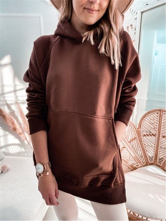 Mia® | Bluza luźna, w jednolitym kolorze, gruba