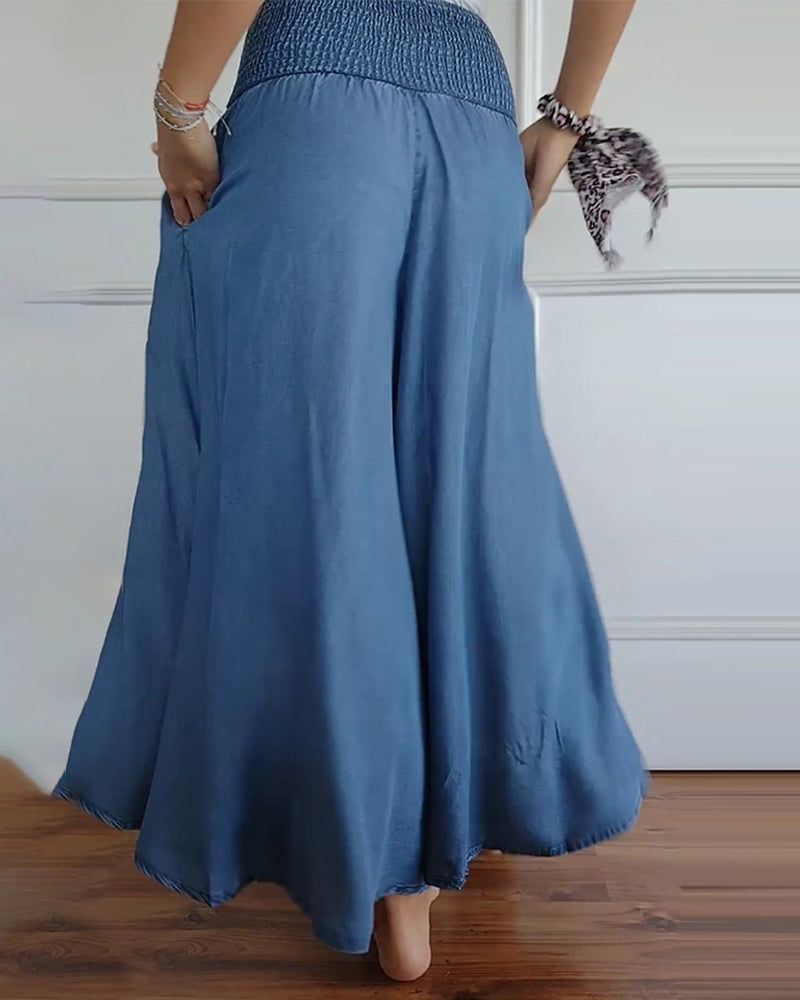 Adelina® | Szerokie spodnie w stylu boho