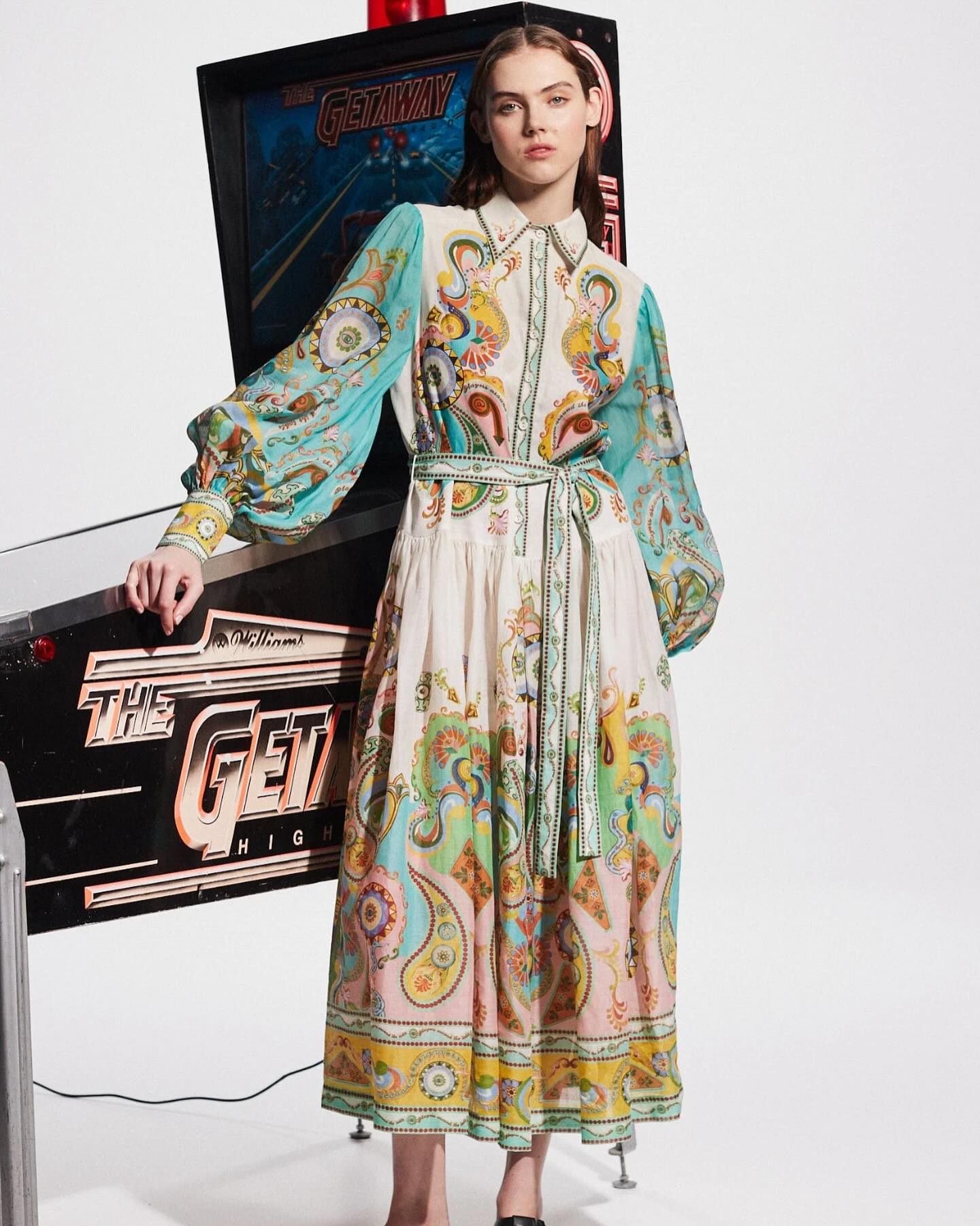 Mireya® | Długa sukienka z nadrukiem