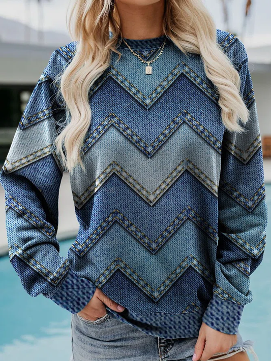 Agueda® | Geometryczna bluza na co dzień