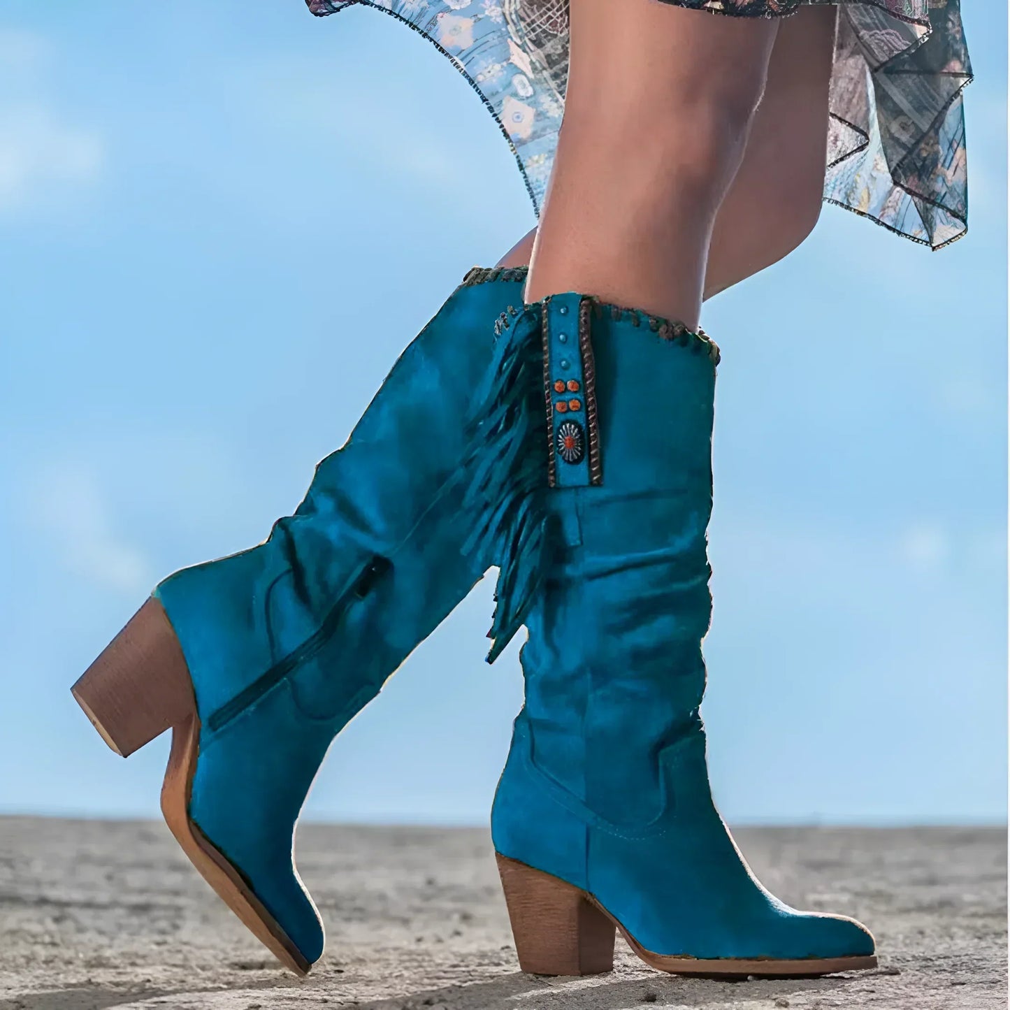 Alba® | Kowbojskie buty z prawdziwej skóry
