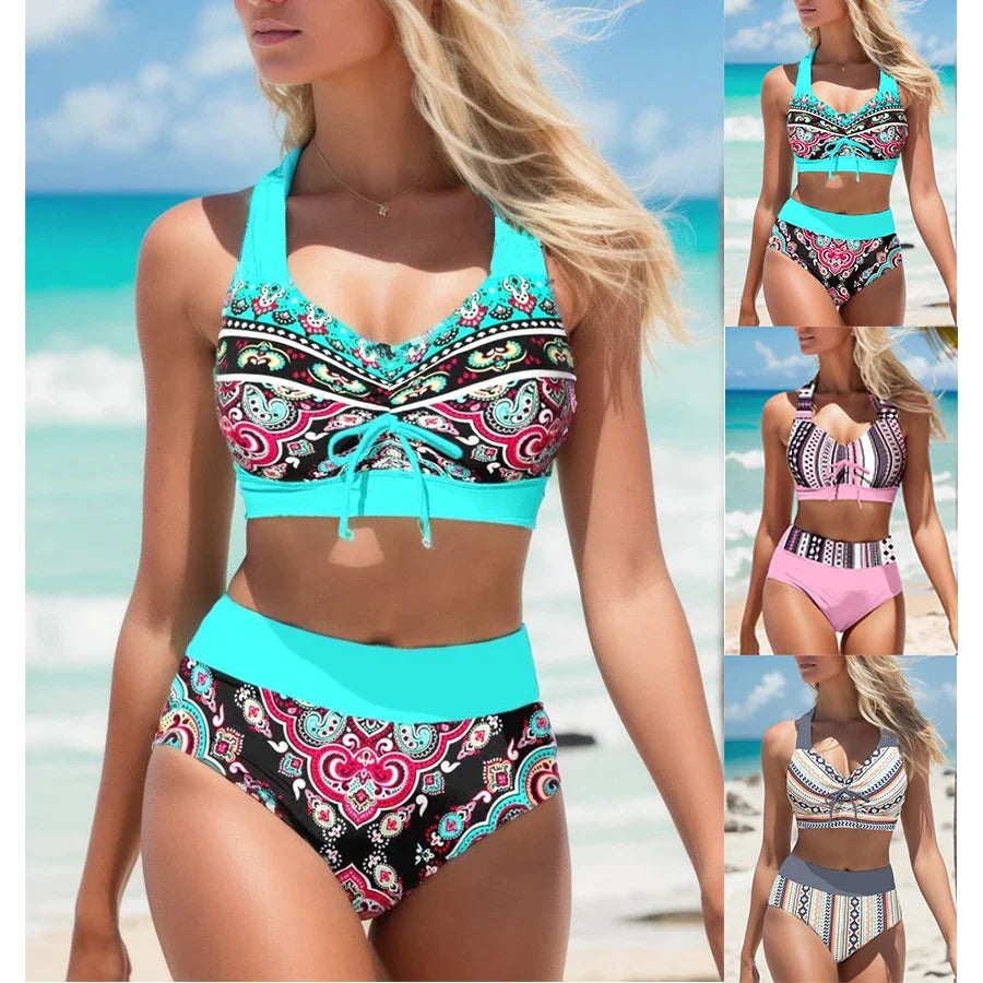 Bara| Zestaw bikini z plemiennym Nadrukiem