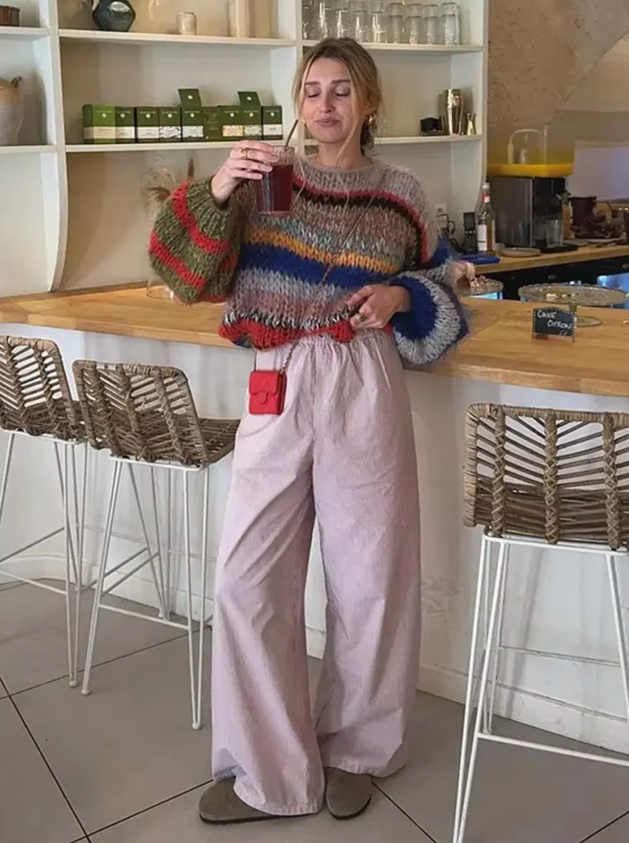 Milagros® | Oversize'owy sweterek wykonany z bawełny