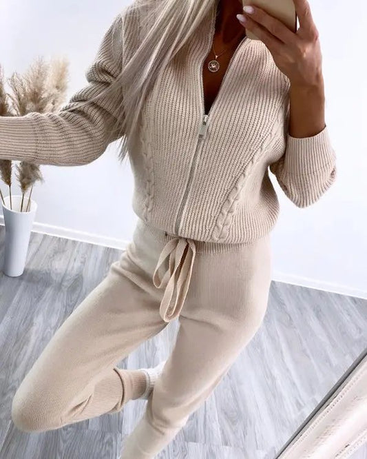 Miranda® | Elegancki dwuczęściowy komplet damski na zimę