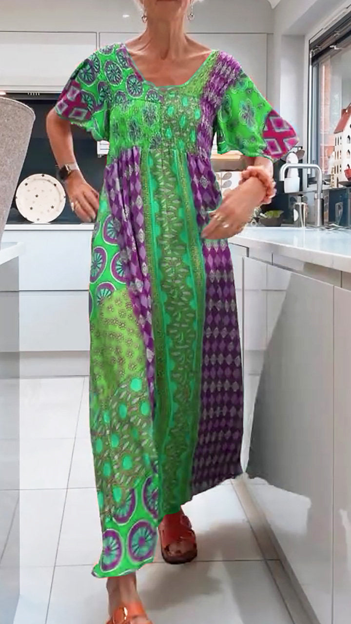 Mariana - Sukienka Damska z Wzorem Boho