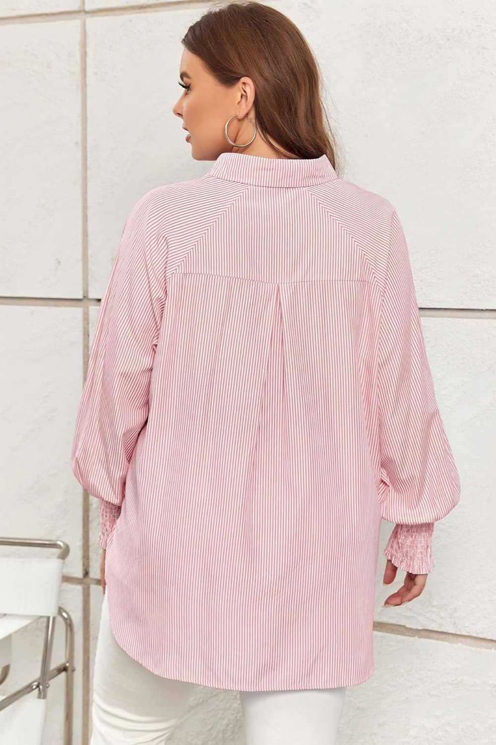 Agueda® | Elegancka koszula oversize z kieszeniami