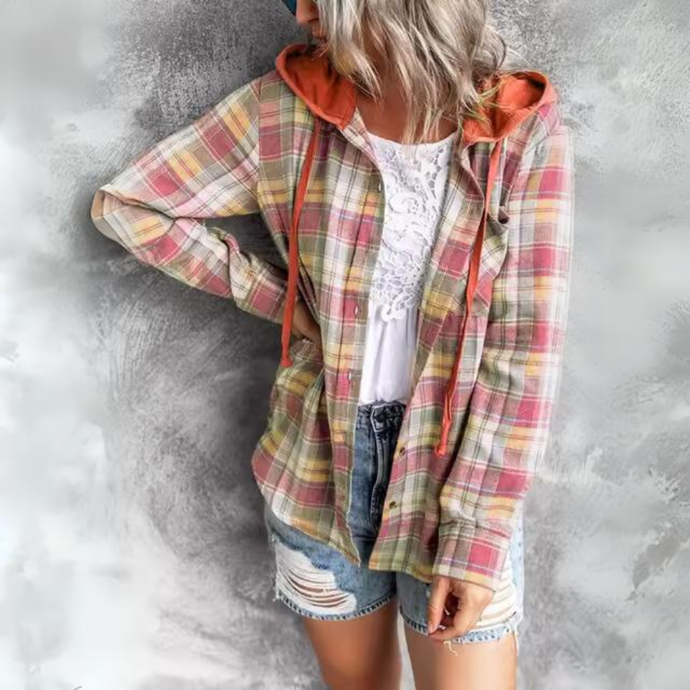 Mila® | Casualowa bluza w kratę