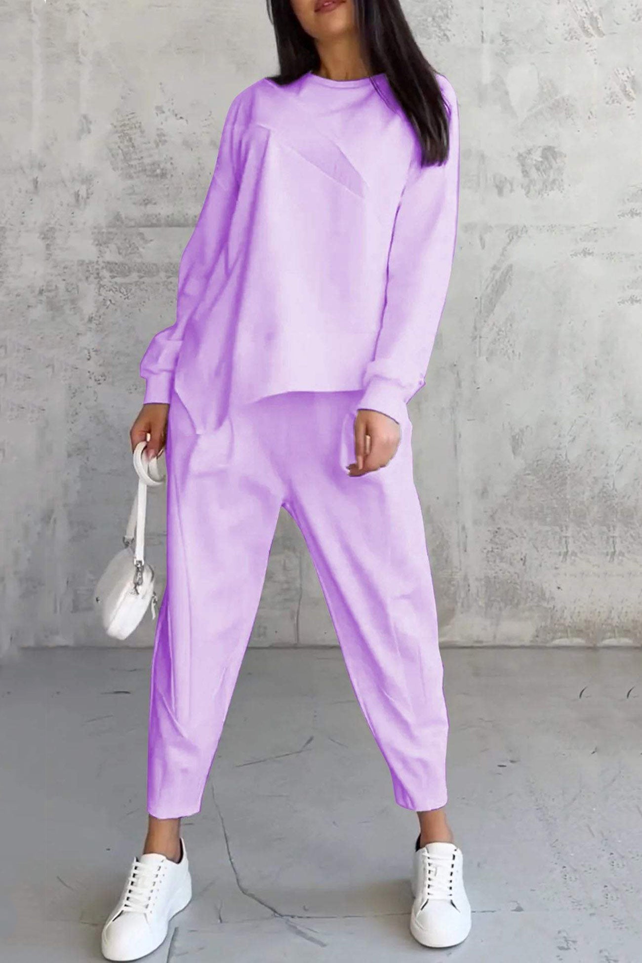 Miriam® | Kombinezony dresowe z okrągłym dekoltem i nieregularnym dołem