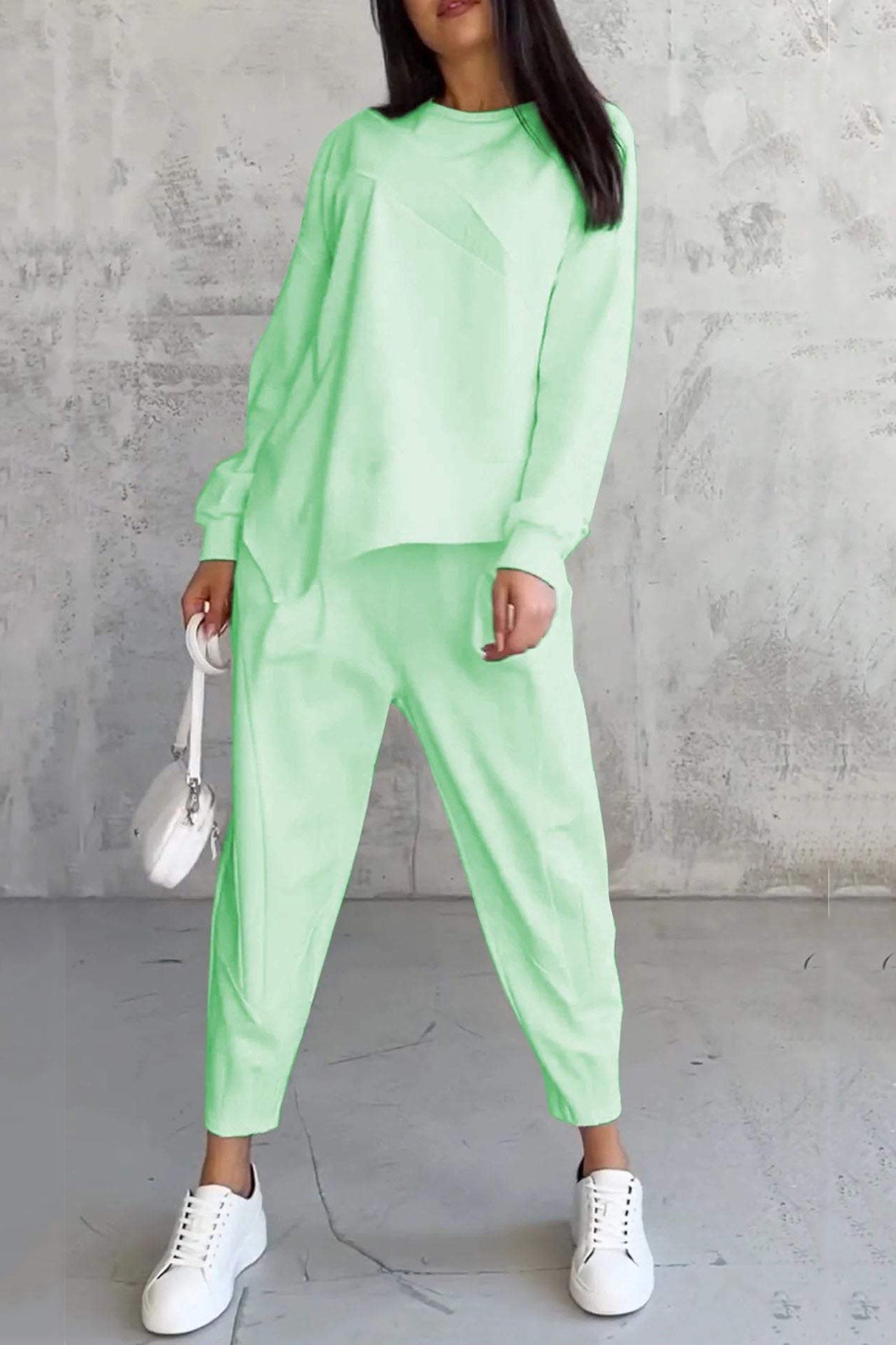 Miriam® | Kombinezony dresowe z okrągłym dekoltem i nieregularnym dołem