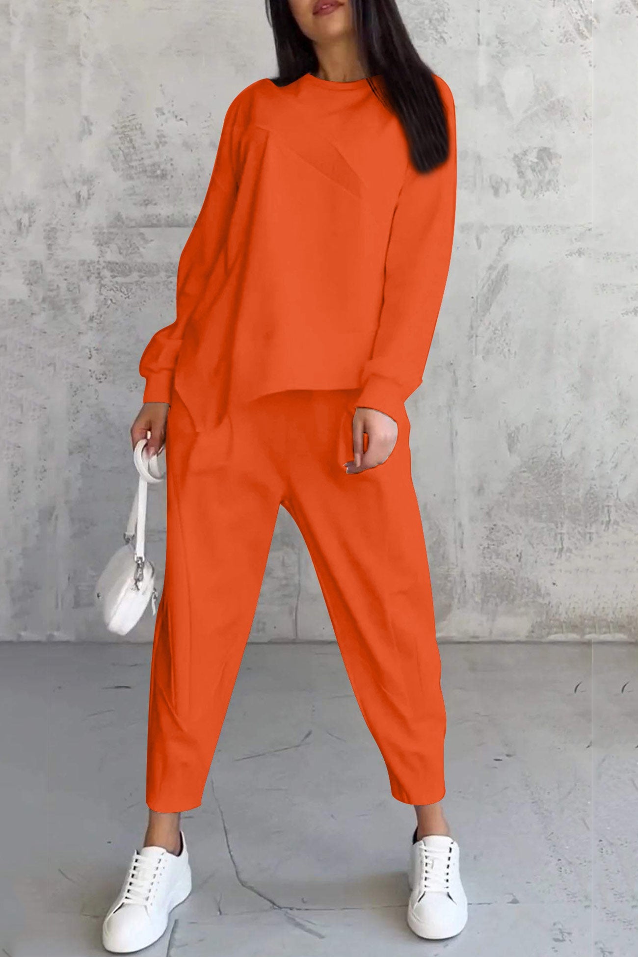 Miriam® | Kombinezony dresowe z okrągłym dekoltem i nieregularnym dołem