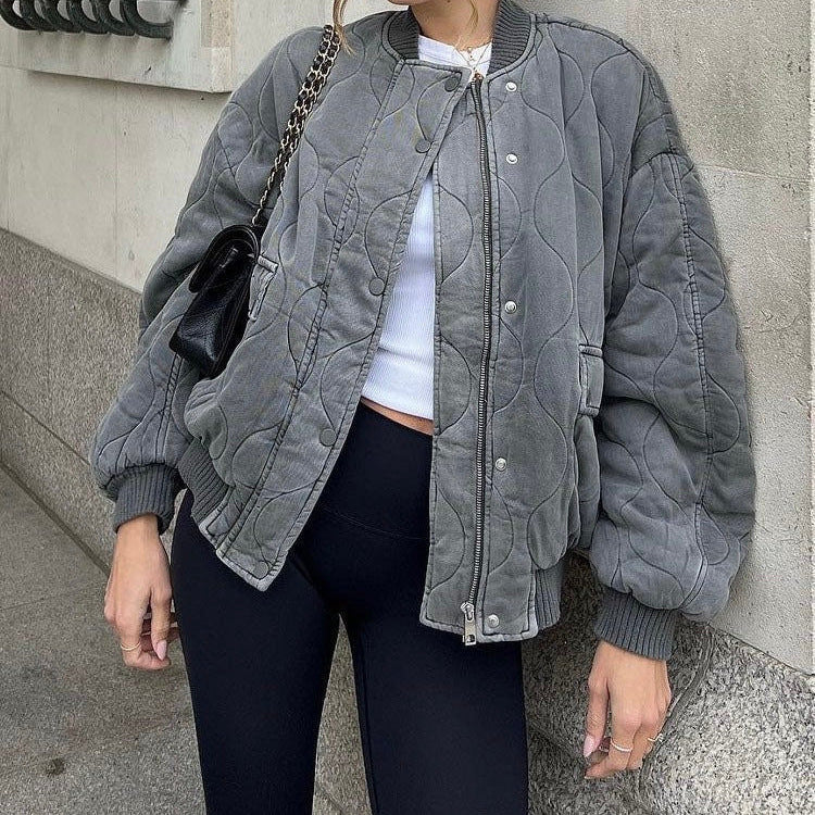 Adela® | Pikowana kurtka typu oversize