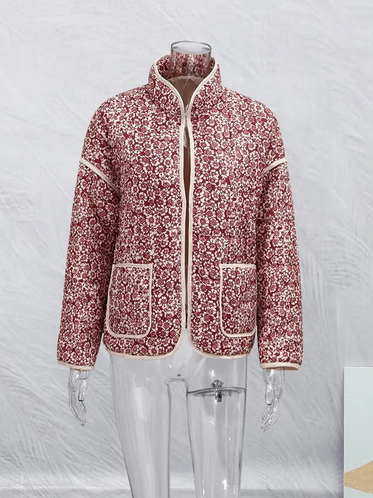 Aislinn® | Kurtka vintage z kwiatowym nadrukiem
