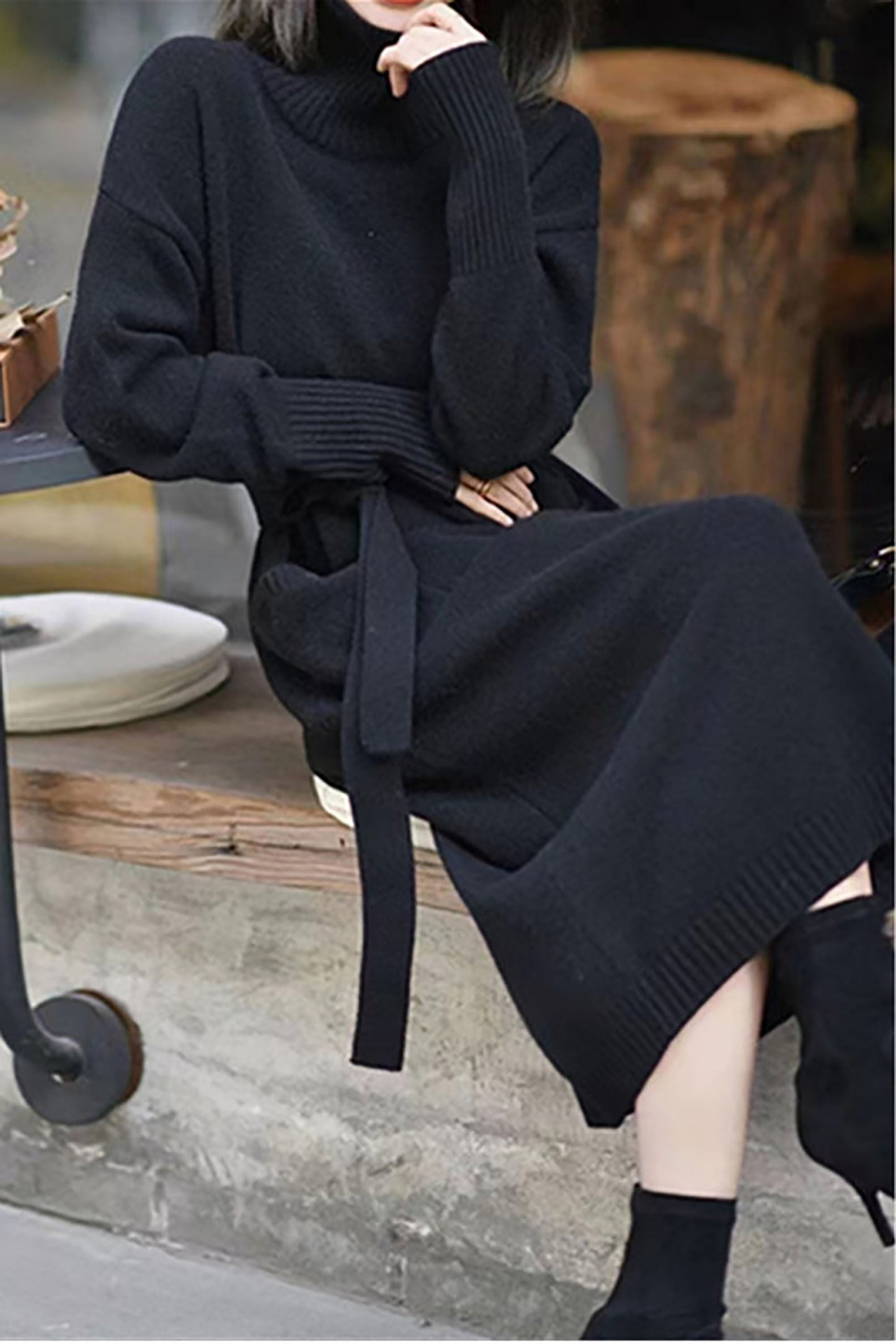 Lorena® | Krawiec -Wykonana i elegancka sukienka zimowa