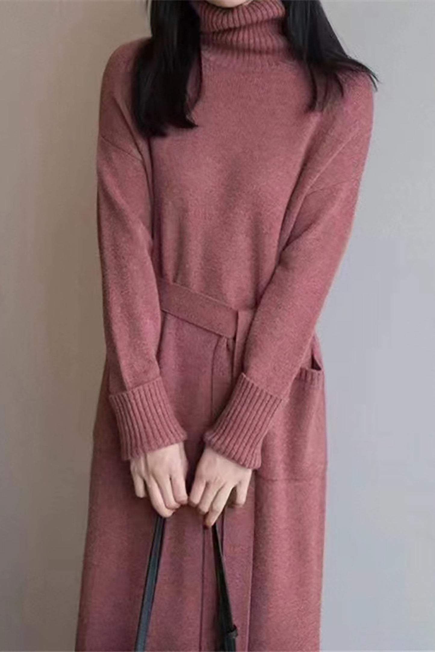 Lorena® | Krawiec -Wykonana i elegancka sukienka zimowa