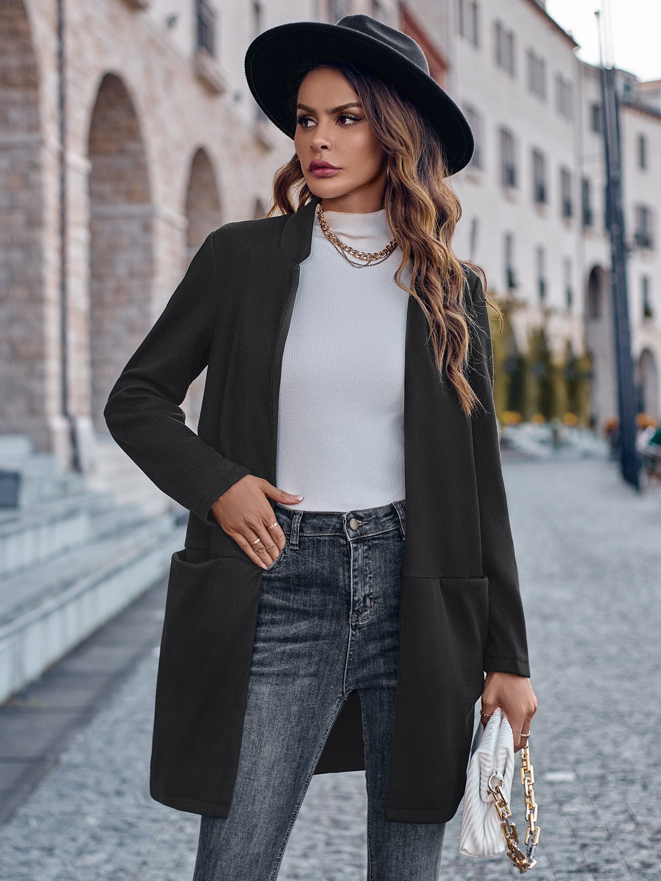 Abigail® | Wyrafinowany, ciepły płaszcz damski