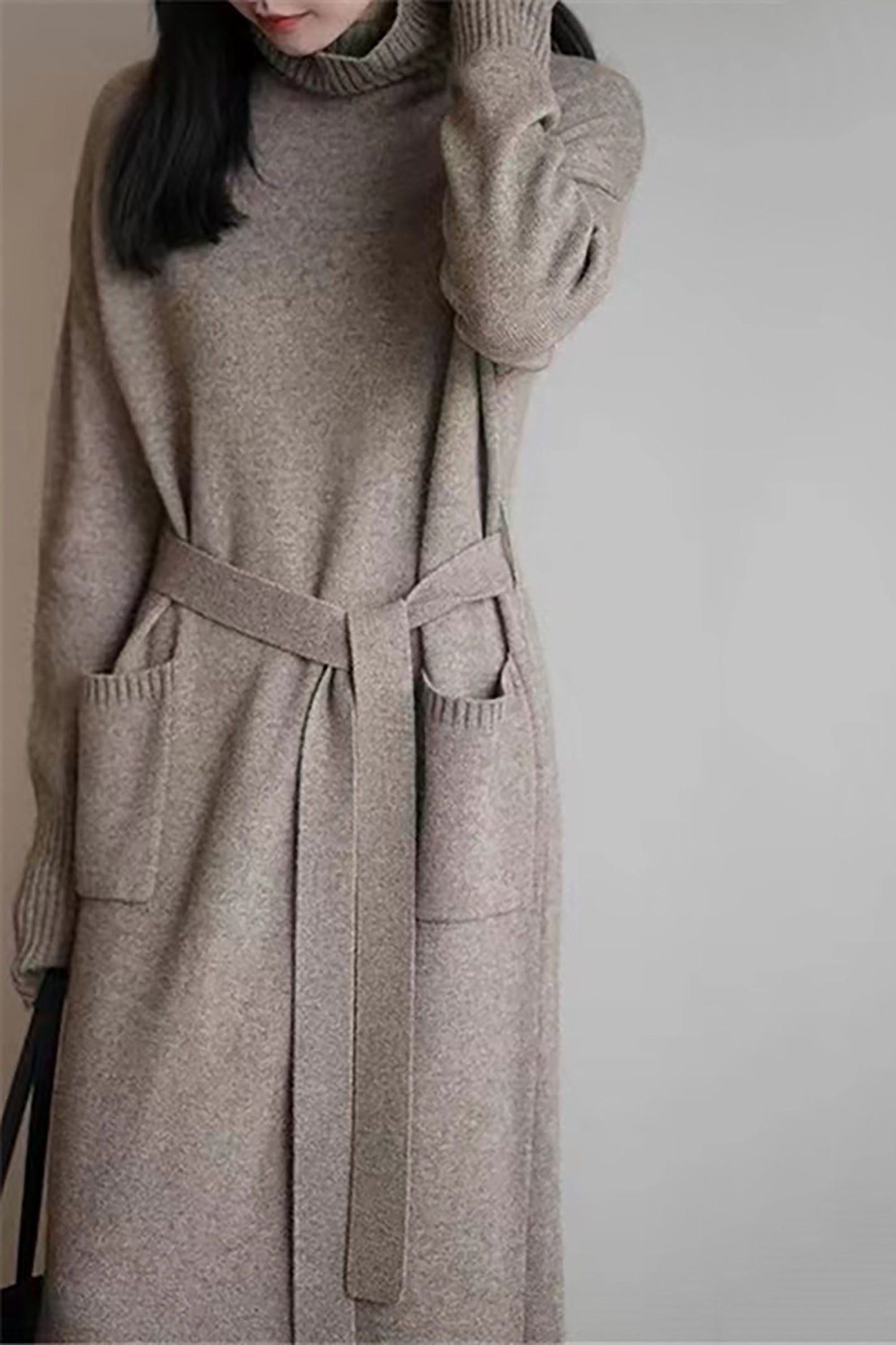 Berta® | Krawiec -Wykonana i elegancka sukienka zimowa