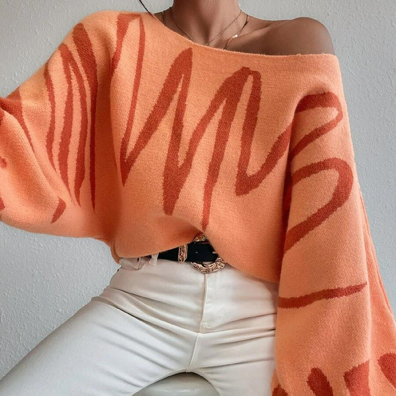 Milagros® | Sweter oversize z grafiką