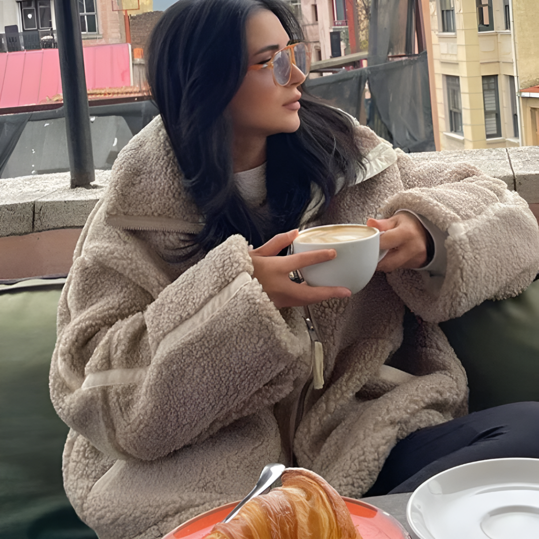 Mireya® | Przytulna, szykowna kurtka z pluszowego polaru