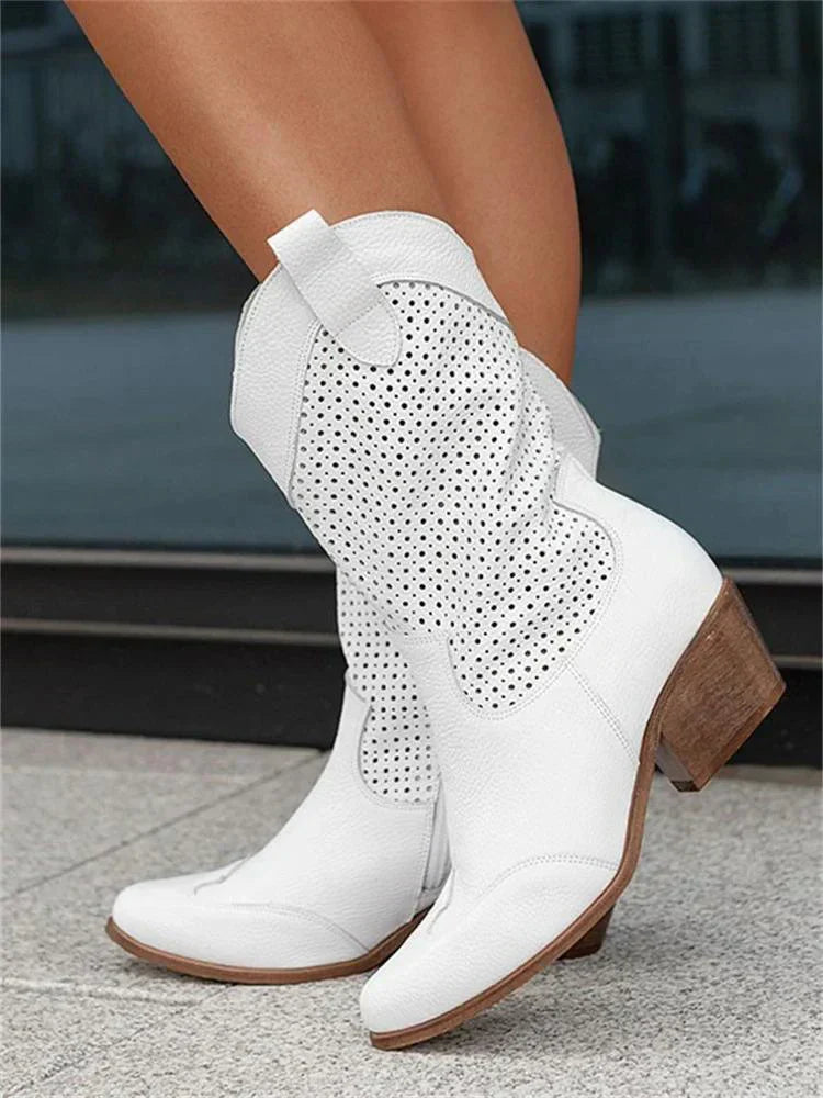 Milena® | Oddychające i eleganckie kowbojki zapinane na zamek