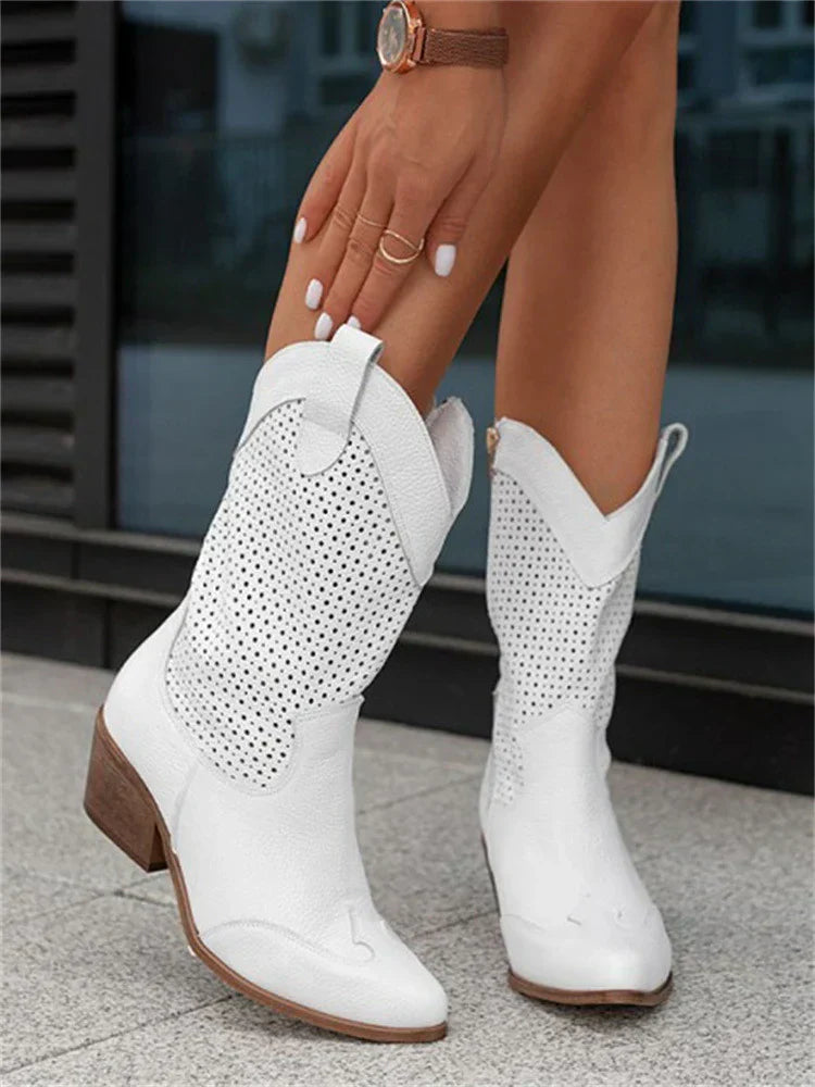 Milena® | Oddychające i eleganckie kowbojki zapinane na zamek