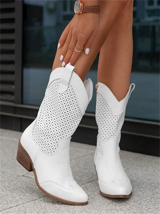 Milena® | Oddychające i eleganckie kowbojki zapinane na zamek