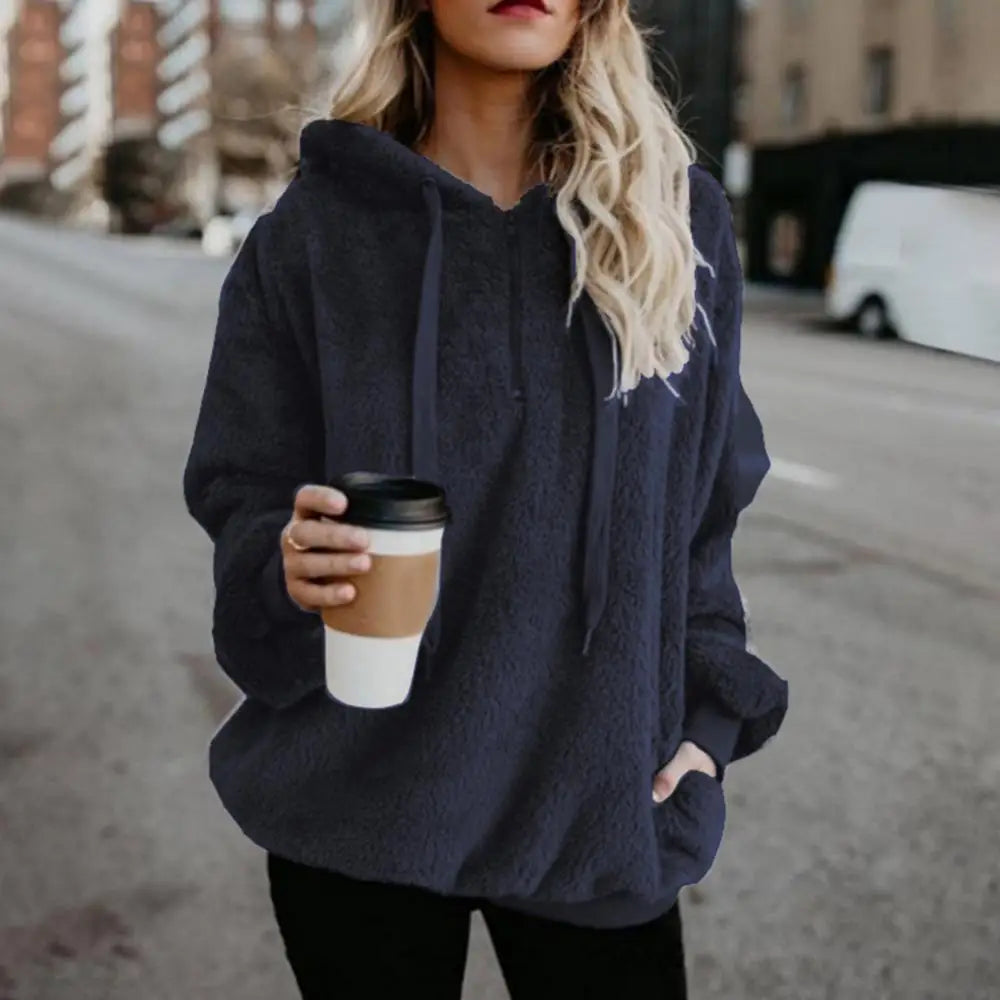 Adriana® | Wygodny, oversize'owy sweter damski z polaru