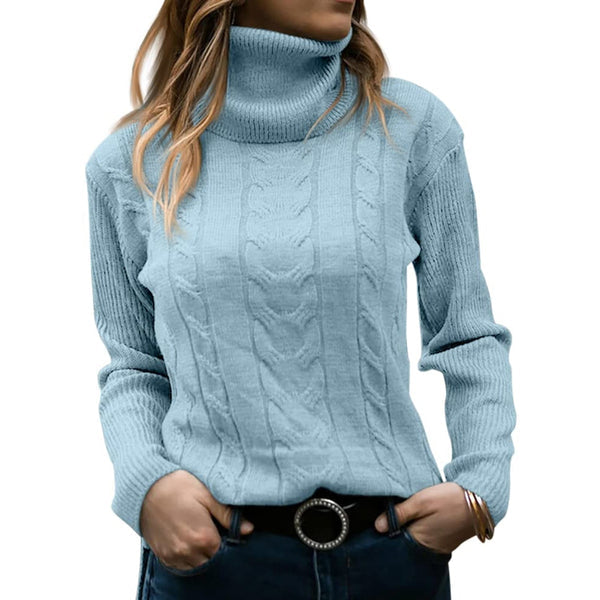 Mia® | Sweter z golfem dla kobiet