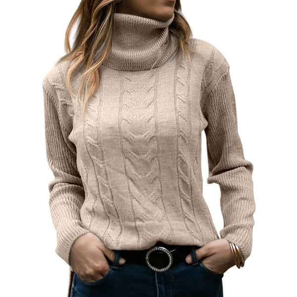 Mia® | Sweter z golfem dla kobiet