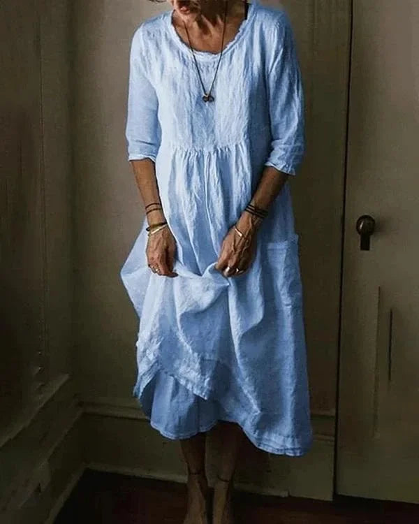 Linda® | Szykowna i uniwersalna sukienka zimowa