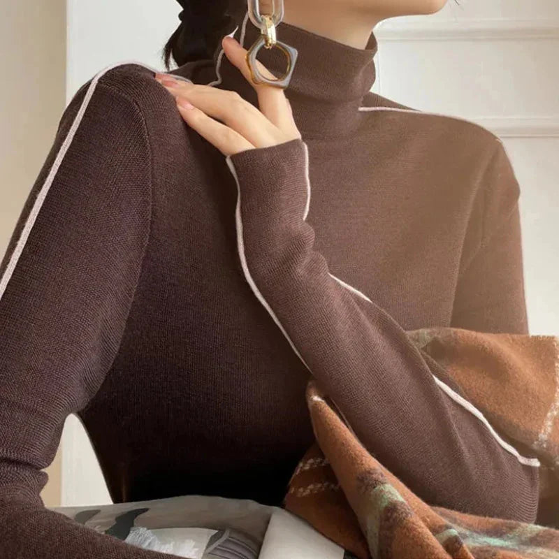 Alba® | Sweter z golfem wykonany z miękkiej tkaniny