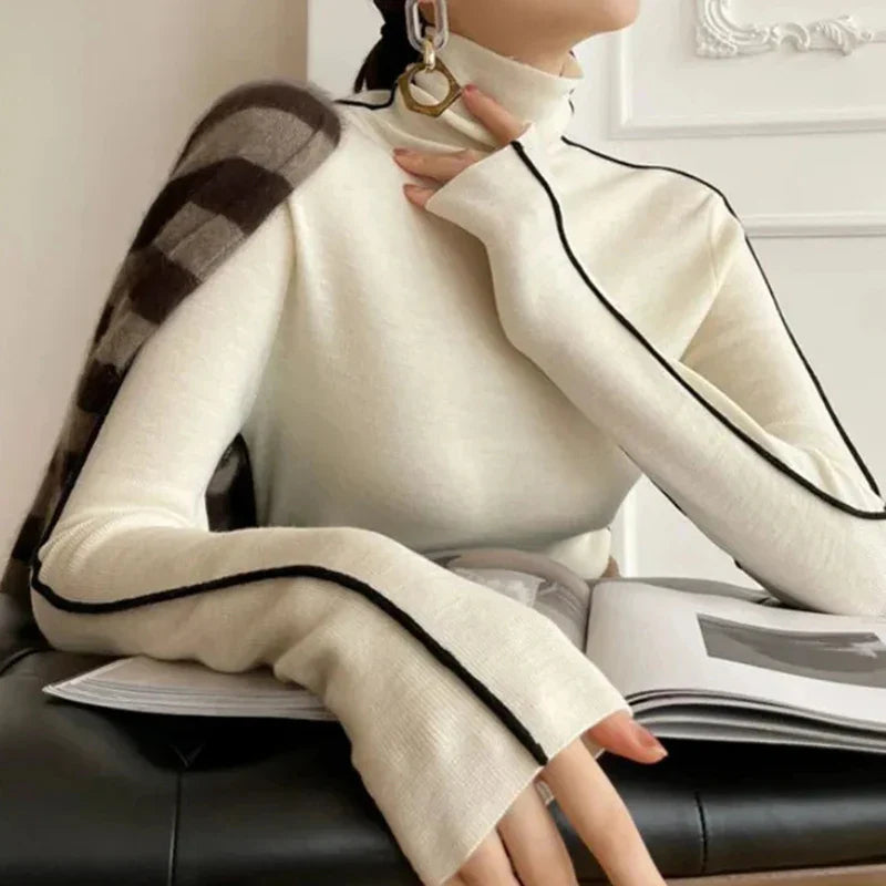 Alba® | Sweter z golfem wykonany z miękkiej tkaniny