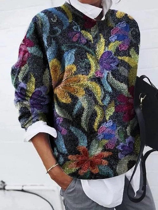 Mireya® | Modny sweter w kwiaty - symbol komfortu i mody