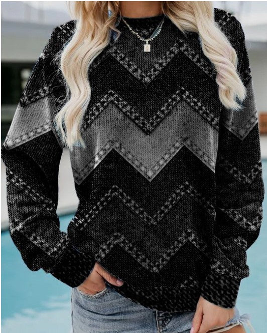 Agueda® | Geometryczna bluza na co dzień