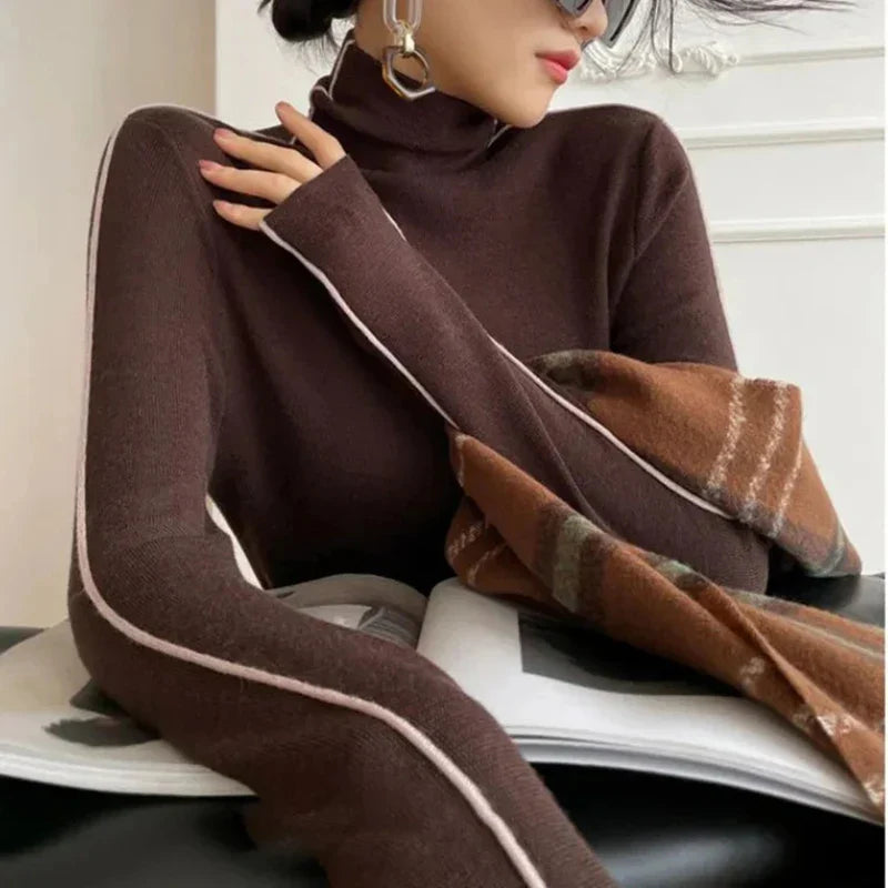 Alba® | Sweter z golfem wykonany z miękkiej tkaniny