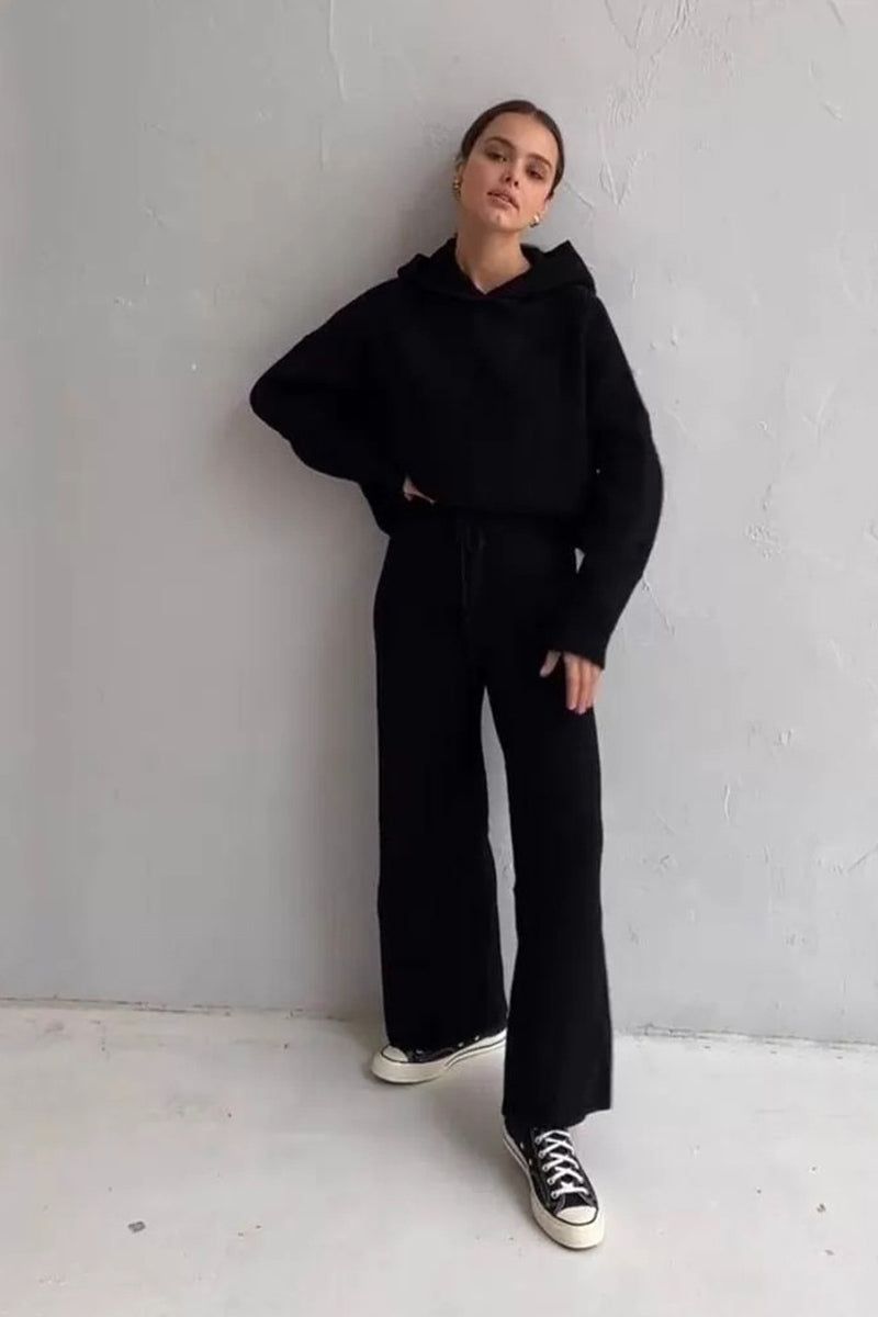 Alicja® | Dwuczęściowa, gładka bluza z kapturem