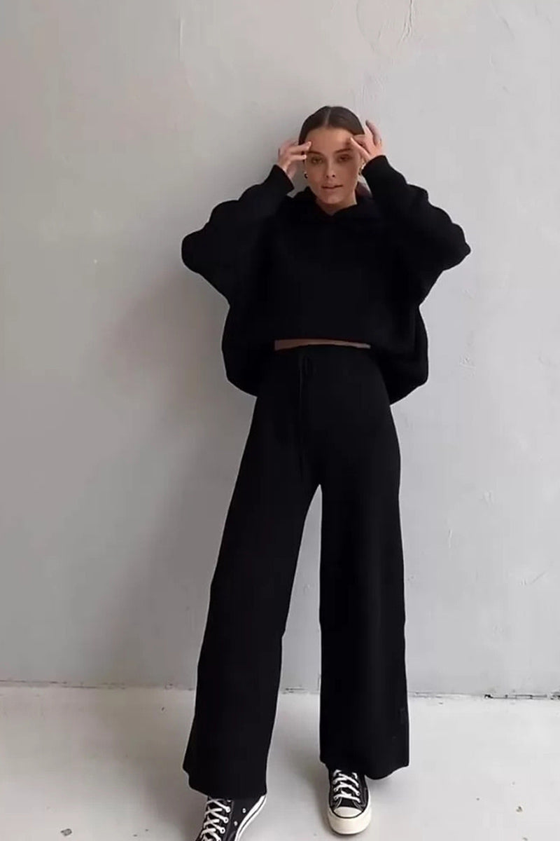 Alicja® | Dwuczęściowa, gładka bluza z kapturem
