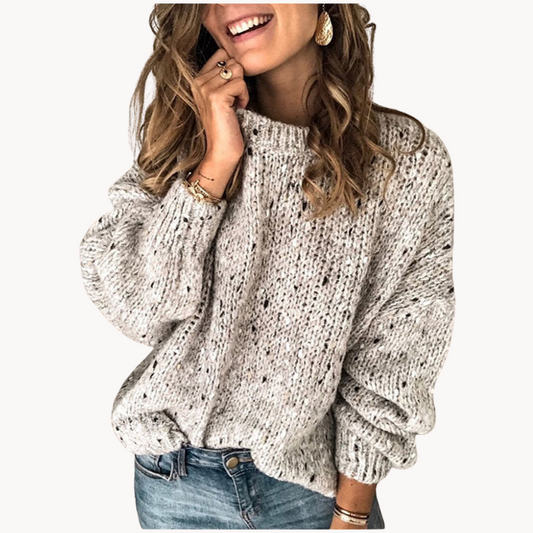 Adriana® | Przytulny sweter damski z dzianiny w stylu retro
