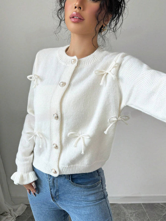 Alejandra® | Stylowy kardigan dla kobiet z kokardkami