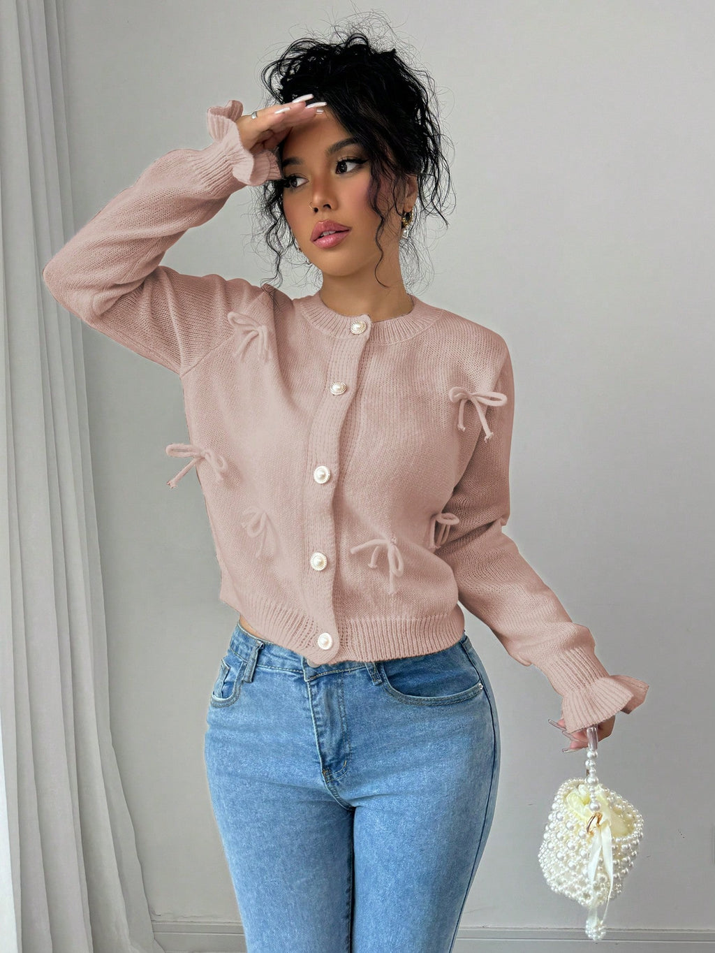 Alejandra® | Stylowy kardigan dla kobiet z kokardkami