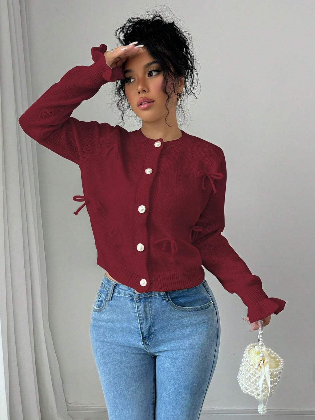 Alejandra® | Stylowy kardigan dla kobiet z kokardkami