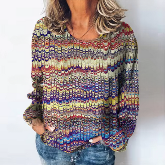 Britta® | Casualowy sweter z gradientowym kolorem