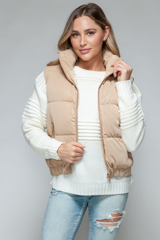 Melina® | Snobiczna pikowana kamizelka z delikatną futrzaną podszewką