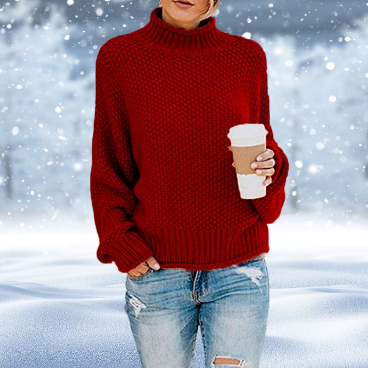 Alicja® | Bardzo gruby sweter z golfem