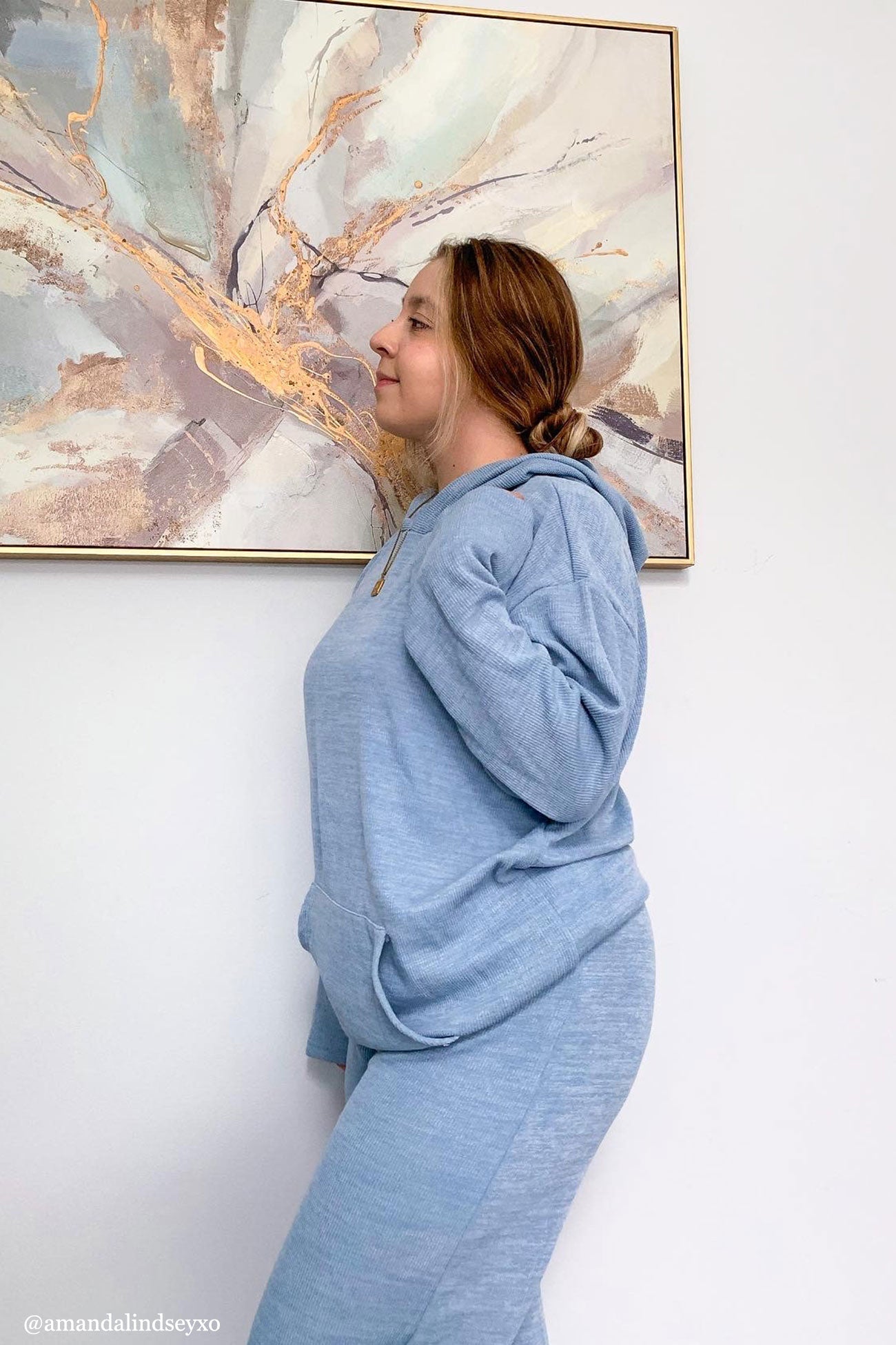 Alicja® | Dwuczęściowa, gładka bluza z kapturem