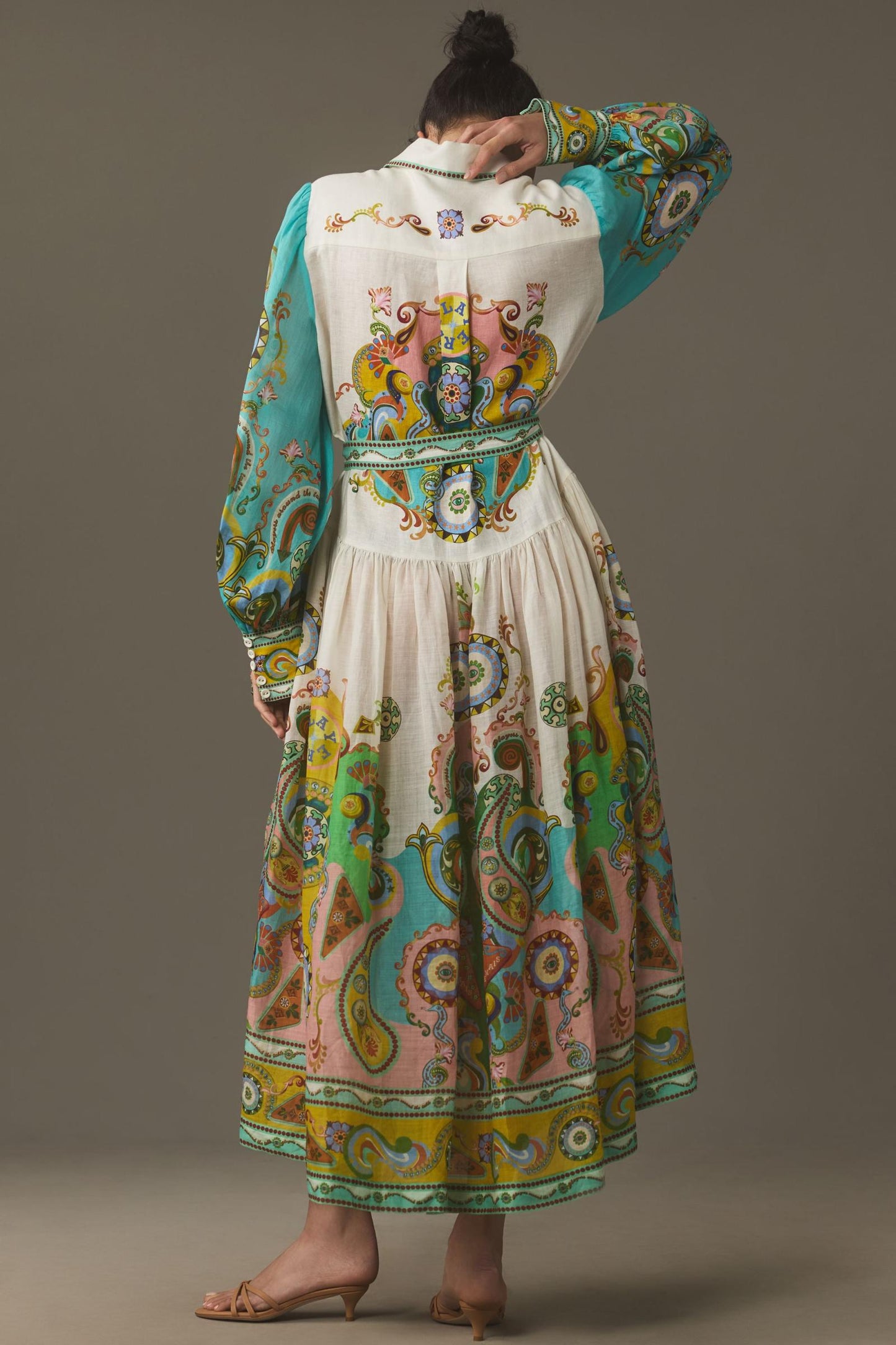 Mireya® | Długa sukienka z nadrukiem