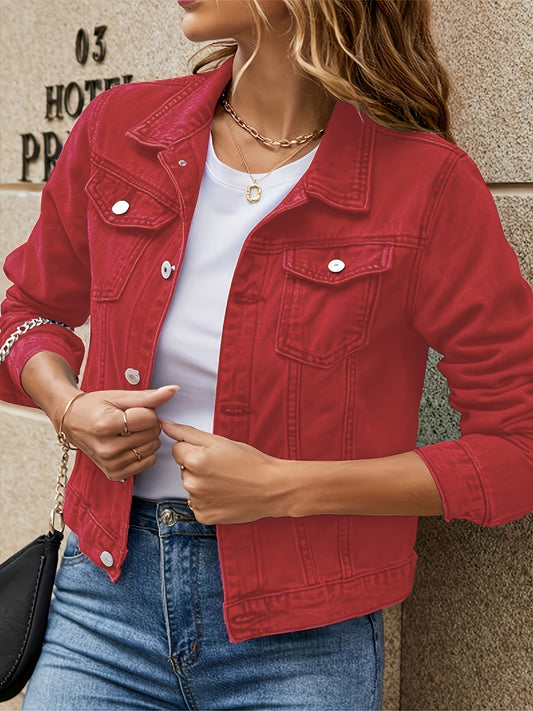 Adelina® | Stylowa kurtka jeansowa