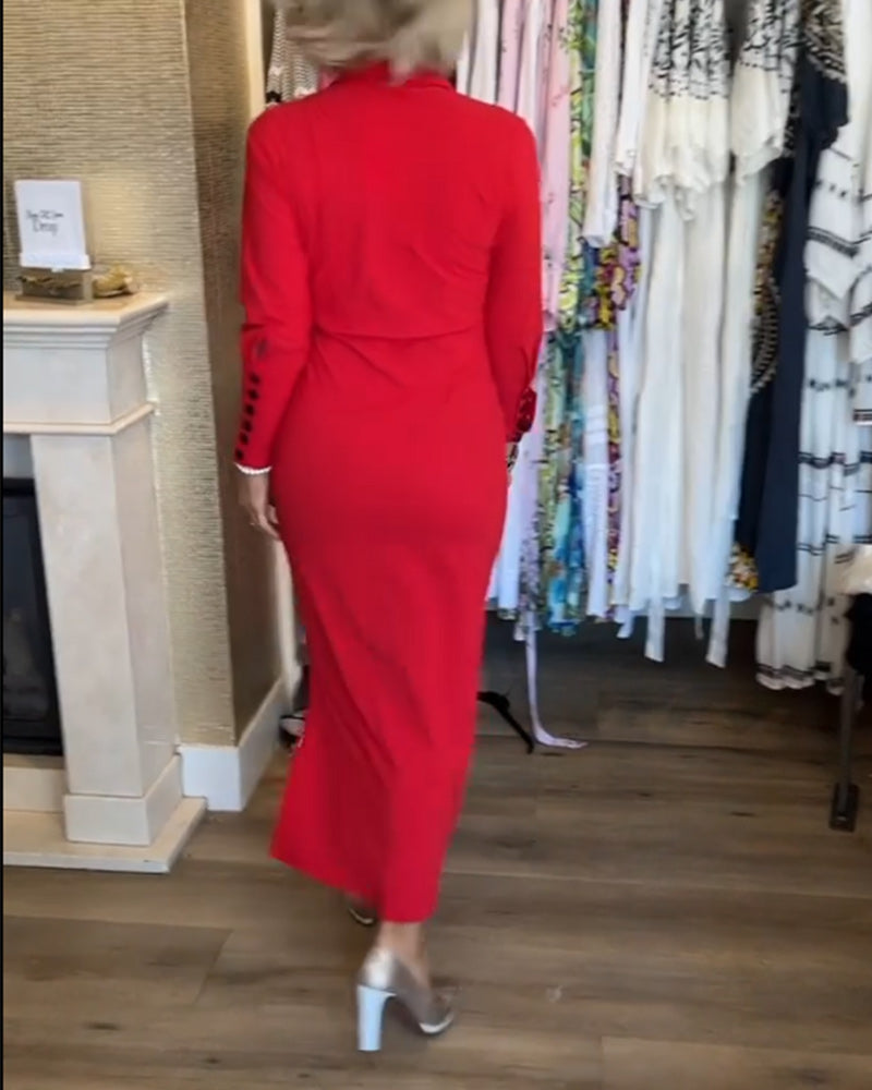 Alba® | Elegancka, podkreślająca figurę sukienka midi
