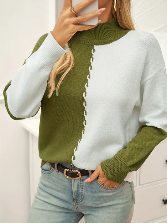 Aida® | Sweter z golfem w swobodnym stylu na chłodne dni