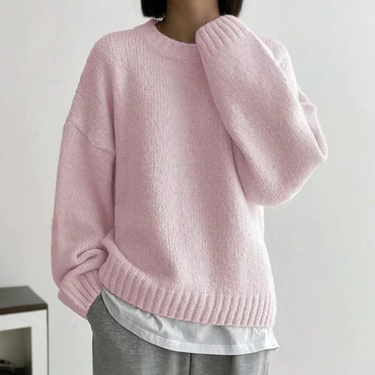 Adriana® | Sweter w kolorze różowym, w jednolitym kolorze