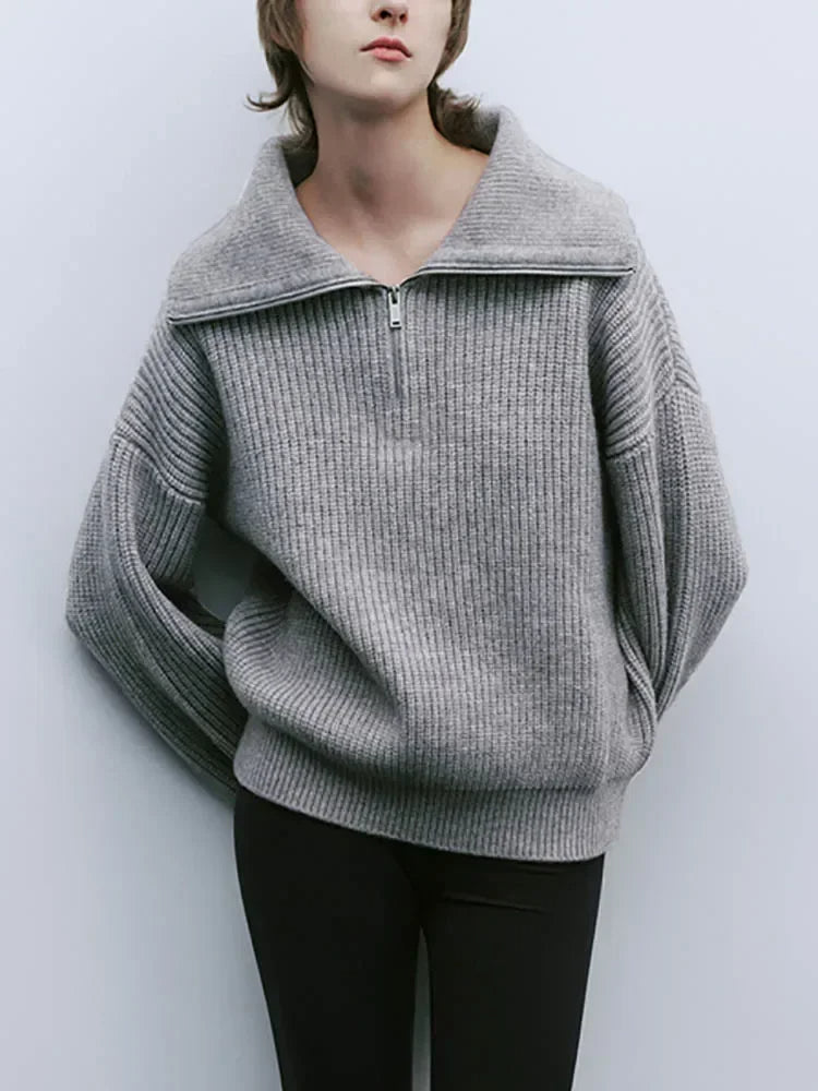 Alba® | Stylowy sweterek zapinany na luźny zamek